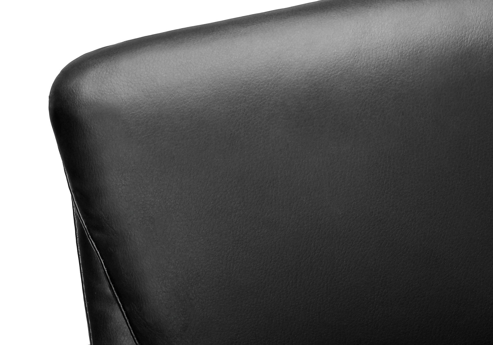 Monarch Specialties - Chaise De Bureau, Hauteur Réglable, Ergonomique, Pivotant, Accoudoir, Travail, Aspect Cuir Noir, Métal Chromé, Contemporain, Moderne