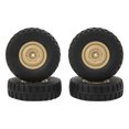 thumbnail image 2 of Pneus RC, 4pcs Usure Résistance Professionnelle Forte Adhérence Roues de Voiture RC pour Voiture RC Kaki, Vert, 2 of 8