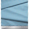 thumbnail image 2 of Soimoi Modal Satin Fabric Window Pane Check Print Fabric by Yard 42 Inch Wide, 2 of 3