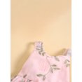 thumbnail image 4 of Honganda Barboteuse Robe pour Bébé Fille, Sans Manches Broderie Fleur Patchwork Body Vêtements d'Été, 4 of 9