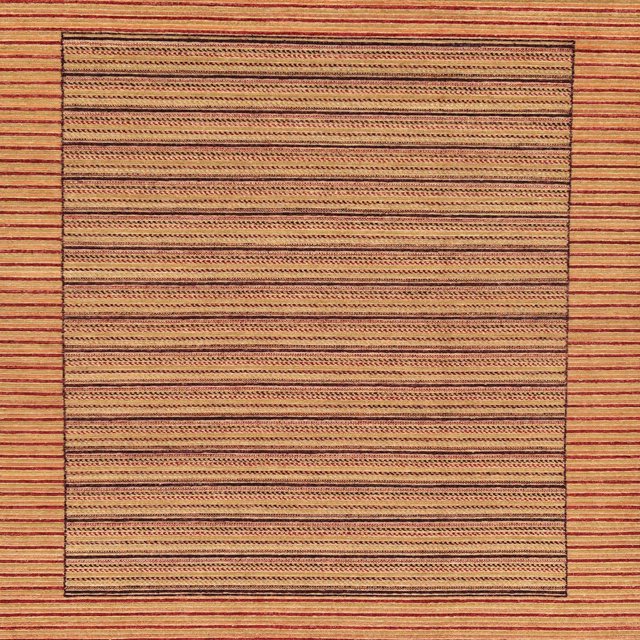 Ahgly Company Tapis d'Intérieur Carrés Abstraits Orange Tapis de Zone Abstraits, 4 Pieds Carré