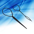 thumbnail image 3 of 2 Pcs Plastic Crochet Braids Pull Hair Needle Ponytail Pigtails Updo Styling Maker Hairstyle Tool Hairdressing Accessori, 3 of 7