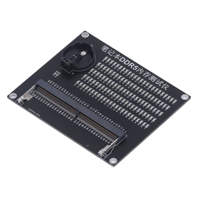 Carte Testeur de Carte Mère, Carte de Test de RAM d'Ordinateur Portable Multifonctionnelle Format Compact avec Lumière LED pour Réparation d'Ordinateur DDR3,DDR4,DDR5