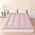 thumbnail image 2 of SLYNSHome Liquidation Protège-Matelas Format Simple Dessus Coussin Respirant Surmatelas 70x79x1.2 Pouces Housse de Matelas - Violet, 2 of 8