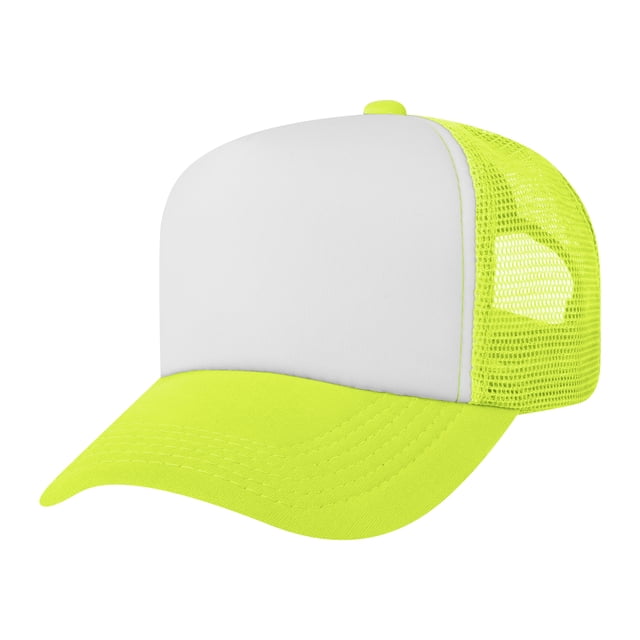 TOPTIE Adult 5 Panel Trucker Hat Foam Front Mesh Back Baseball Cap