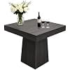 31.5 Inch Square Dining Table for 4, Modern Farmhouse Kitchen Table with Heavy-Duty Pedestal Base, Small Space Table for Dining Room, Apartment, Bistro, Living Room
