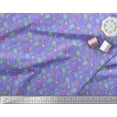 thumbnail image 3 of Soimoi Velvet Fabric Coral & Seashell Ocean Print Fabric by the Yard 58 Inch Wide, 3 of 3