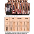 thumbnail image 2 of Innerwin Débardeurs Imprimé Drapeau Américain Hommes Débardeurs de Musculation Gym Sans Manches Style Été B m, 2 of 2