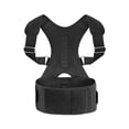 thumbnail image 1 of Unisex Magnetic Posture Corrector with 12 Magnets for Back & Waist Pain Relief, Adjustable Spine Alignment Brace, Comfortable Composite Material, Durable Galvanized Buckle, Stable Fastener - Black,, 1 of 6