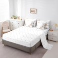 thumbnail image 3 of YST White Marble 7-Piece Comforter Set, Light Grey Bedding, Abstract Marbling, Full, 3 of 4