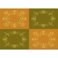 thumbnail image 1 of Ahgly Tapis Rectangulaire Lavable en Machine Orange Or, 7 Pieds x 10 Pieds, 1 of 7