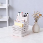 Cagogo Desk Organizer, Plastic Mesh Pen Holder for Pencils Markers Pens Art Brushes, Office Supplies Desk Organizer for Makeup Tools and Stationery, Desk Storage Box for Home Office Study