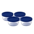 thumbnail image 4 of Pillsbury 8-Piece Round Borosilicate Glass Food Storage Set, 4 x 236 mL, 4 of 4