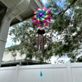 thumbnail image 3 of Set of 2 Metal Rainbow Spinner Hanging Wind Chimes Outdoor Decor Garden 46 Inches, 3 of 6