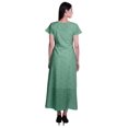 thumbnail image 3 of Moomaya Robe Longue Maxi pour Femmes à Manches Courtes, Robe Formelle/décontractée avec Poches P-TTG, 3 of 6