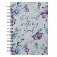 thumbnail image 1 of Purple Posies It Is Well With My Soul Grand Journal à Spirale, 1 of 5