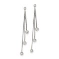 thumbnail image 1 of Sterling Silver Polished Bead Post Dangle Earrings QE8856, 1 of 2