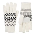 thumbnail image 1 of Isotoner Gants en Chenille Flocon de Neige pour Femmes (Ivoire, OS) - 30423, 1 of 1