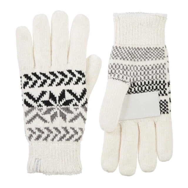 Isotoner Gants en Chenille Flocon de Neige pour Femmes (Ivoire, OS) - 30423