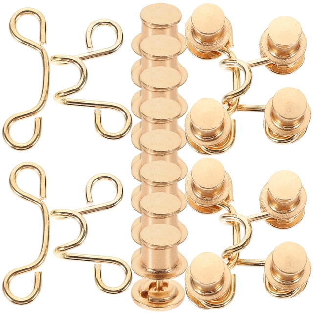 4 Sets Adjustable Nail-Free Waist Buckles Adjustable Jeans Waist Button Pants Waist Buckles