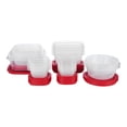 thumbnail image 3 of Rubbermaid EasyStore Rectangle, Square, and Round Food Storage Containers with Lids, 32-Piece Set, 3 of 6
