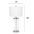 thumbnail image 4 of Lalia Home Entrapped Glass Table Lamp with White Fabric Shade, 4 of 5