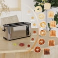 thumbnail image 3 of Anfilank Long Slot 4 Slice Toaster, Countdown Timer, 6 Browning Settings, Cancel/Bagel/Defrost Functions, Built-in Warming Rack, Removable Crumb Tray, Extra-Wide Long Slo, 3 of 8