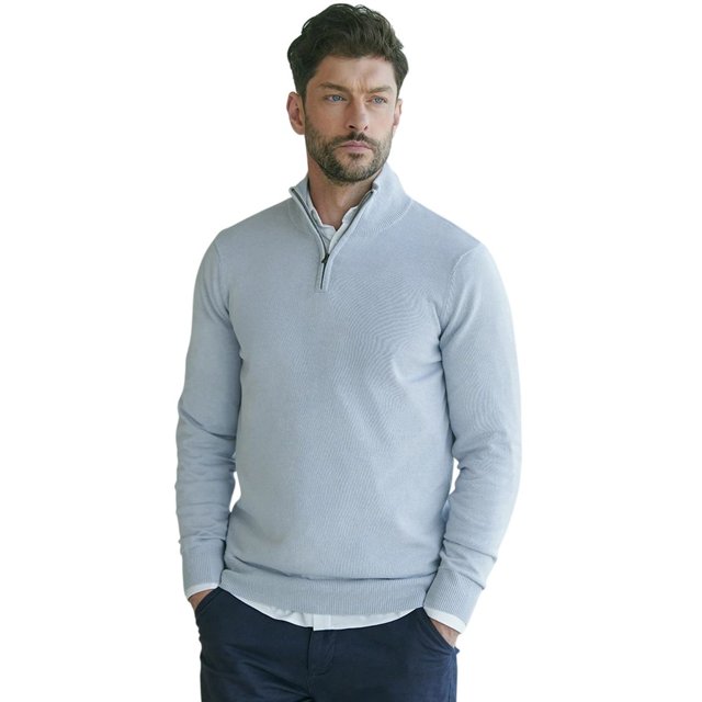 Henbury Chandail à Col à Fermeture à Glissière pour Hommes