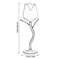 thumbnail image 3 of Tasse Rose Élégante pour Rouge - Verre Transparent pour Usage Quotidien, 3 of 8