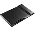 thumbnail image 1 of A4 Clipboard Folder PU Leather Writing Pad Office Supplies - Multicolor, Black, 1 of 5