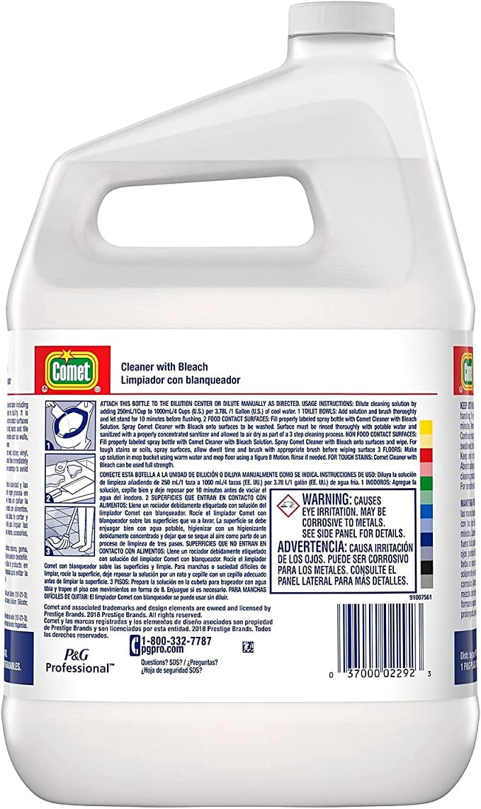 COMET RTU Cleaner with Bleach Liquid Bottle