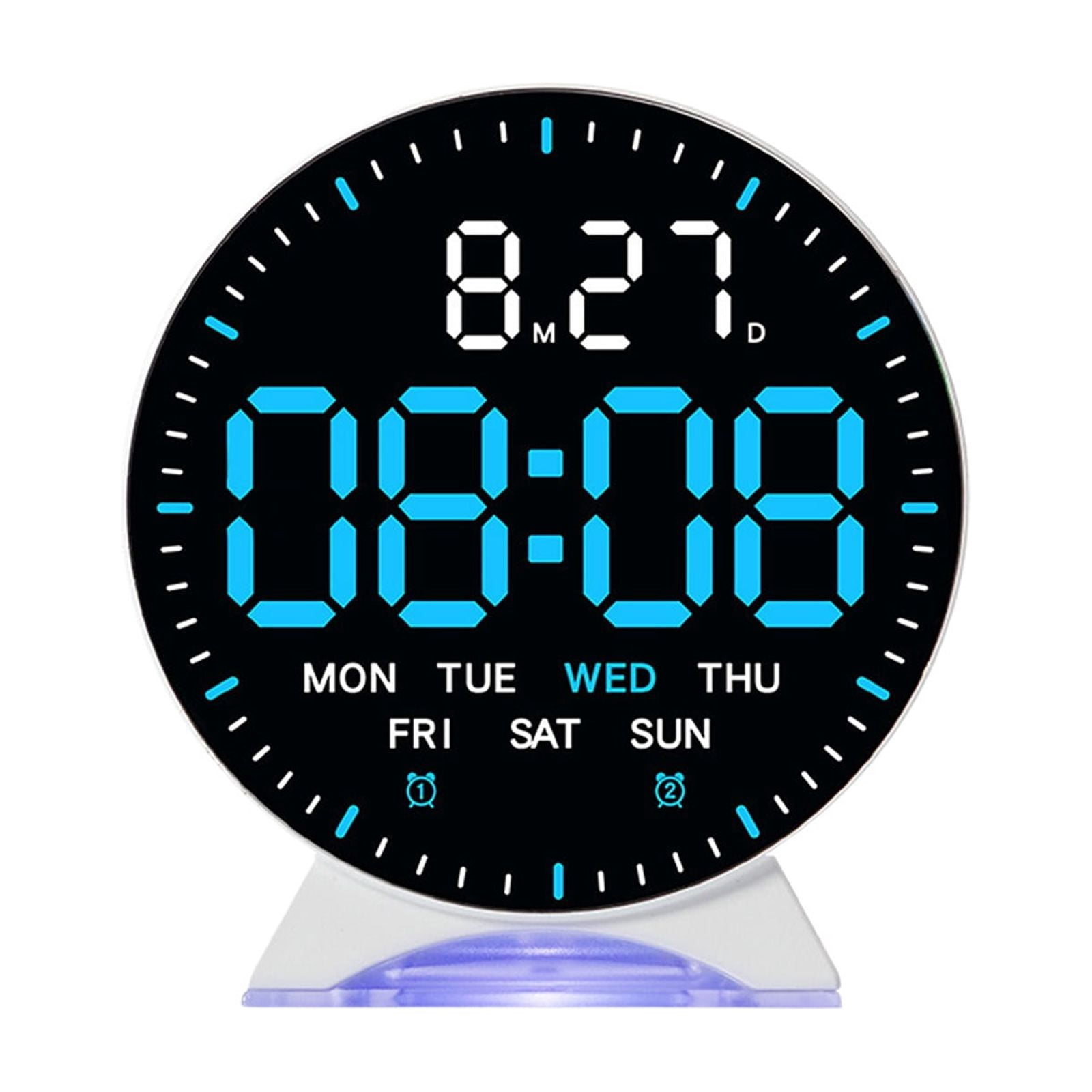Digital Alarm Clock with Date, Temperature Display, DST, Brightness ...