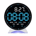 thumbnail image 1 of Digital Alarm Clock with Date, Temperature Display, DST, Brightness Control, Dual Power, LED Screen, 1 of 9