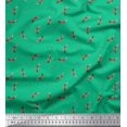 thumbnail image 1 of Soimoi Green Velvet Fabric Print Sewing Fabric Yard 60 Inch Wide, 1 of 3