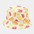 thumbnail image 3 of LinYooLi Womens Bucket Hat Fresh Fruit Pattern Reversible Men Fisherman Hat Teen Unisex Travel Sport Sun Protection Basin Hat, 3 of 8