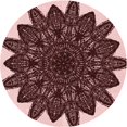 thumbnail image 1 of Ahgly Tapis d'Intérieur Lavable en Machine Carré Transitionnel Rose Flamant, 3 Pieds Carré, 1 of 7