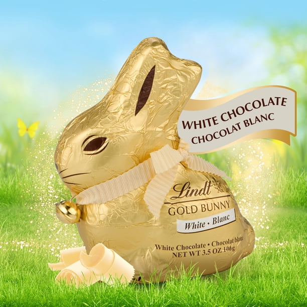 Lindt GOLD BUNNY White Chocolate Easter Bunny, 100 grams - Walmart.ca