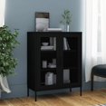 thumbnail image 1 of vidaXL Armoire de Rangement Noire 80x35x101,5 cm Acier, 1 of 5