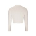 thumbnail image 4 of Chandails Légers pour Femmes Mode Femmes Confortable Décontracté Couleur Unie Manches Longues Col Rond Chandail Chandail d'Automne pour Femmes P-111 Beige P, 4 of 6