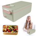 thumbnail image 1 of Cordless Lunch Box No Water Required Battery Powered Heated Lunch Box USB Lunch Box For Adults 1L 304 Stainless Container Warming Time Selectable, 1 of 9