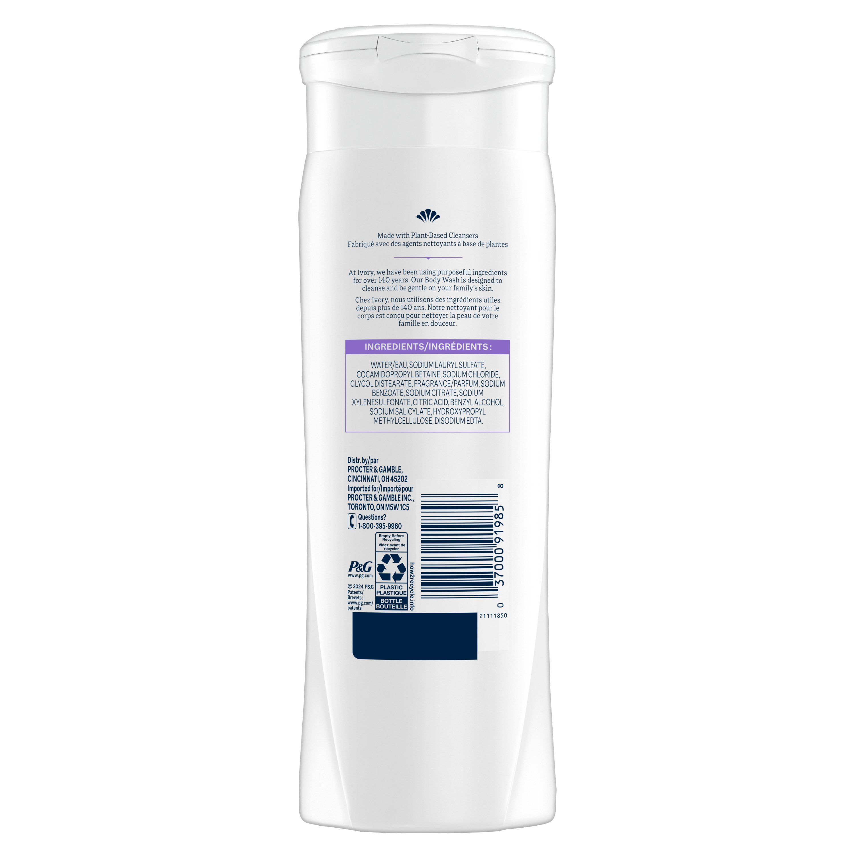 Ivory Nettoyant pour le Corps Doux, Notes d'Aloès