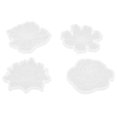 thumbnail image 3 of Coaster  Resin Molds Casting Resin Epoxy  4pcs Coaster  4 Different Styles Flower Design Silicone Molding For Making Decorations, 3 of 8