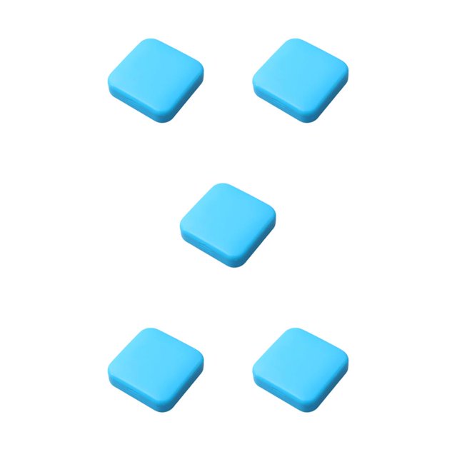 Maoww Pill Case 2 Grids Cute Dust Proof Daily Pills Organizer Box Portable Container Cases Dispenser Office for Purse Bags Blue 5Set