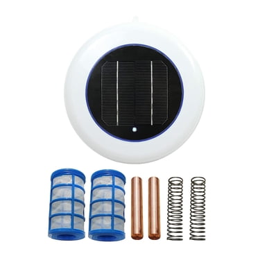 GROWTH TANK Solar Pool Ionizer -High Capacity,Reduce Chlorine Algae Resistance,Longer Lasting Solar Copper Anode | Copper Ions Cleaner for Spa Hot Tub Pond