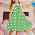 thumbnail image 1 of LOVZFMLL Robe d'Été Décontractée Sans Manches à Col Rond avec Boutons et Poches pour Filles de 2 à 12 Ans, 1 of 8
