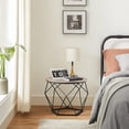 thumbnail image 3 of Boutique Home Modern Geometric Design Round Coffee Accent Tables, Set of 2 Side Tables, 3 of 7