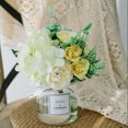thumbnail image 3 of Unatoiry 2pcs/set Silk Hydrangea Fake Flowers Realistic Appearance Low Maintenance Easy To Clean Elegant rose white+black 1Set, 3 of 6