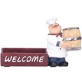 thumbnail image 4 of Resin Chef Statue Toothpick Business Card Holder Figurine Restaurant Tabletop Decoration Craft Counter Bistro, 4 of 9