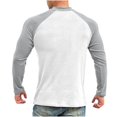 thumbnail image 5 of RXIRUCGD Pull Décontracté Mode pour Hommes Couleur Unie Manches Longues Col Rond, Gris, Taille : 3TG, 5 of 5