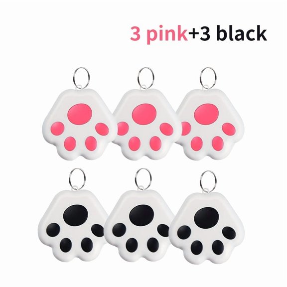 LEEYNEER 6 Pcs Dispositif de Prévention des Pertes d'Articles Localisateur pour Animaux Dispositif de Suivi pour Animaux Adapté aux Outils de Suivi IOS et Android Convient aux Clés Portefeuilles Animaux Enfants pour Prévenir la Perte et W